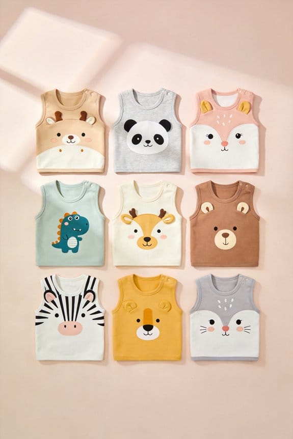 adorable baby animal vests