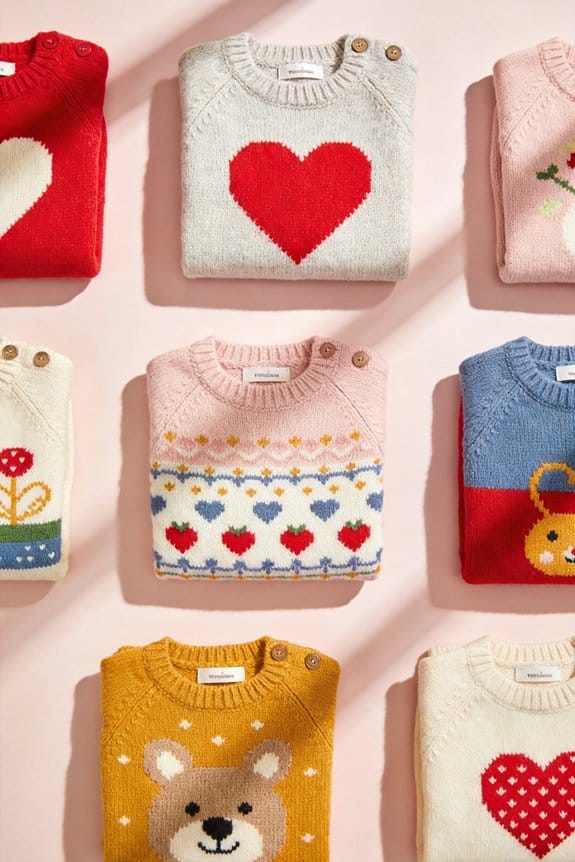 adorable baby intarsia sweaters
