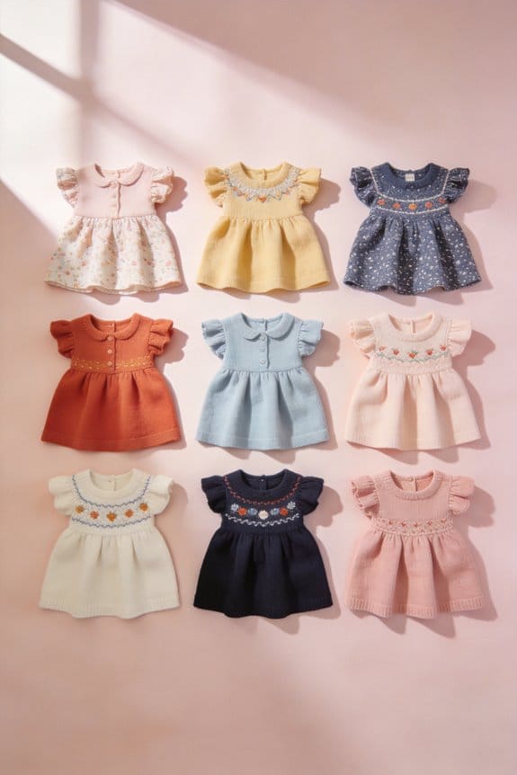 adorable baby knit dresses
