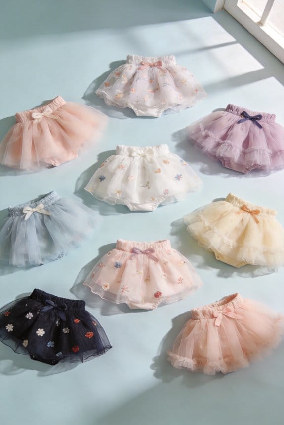 adorable baby tulle skirts