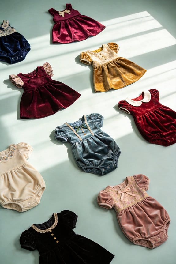 adorable baby velvet dresses