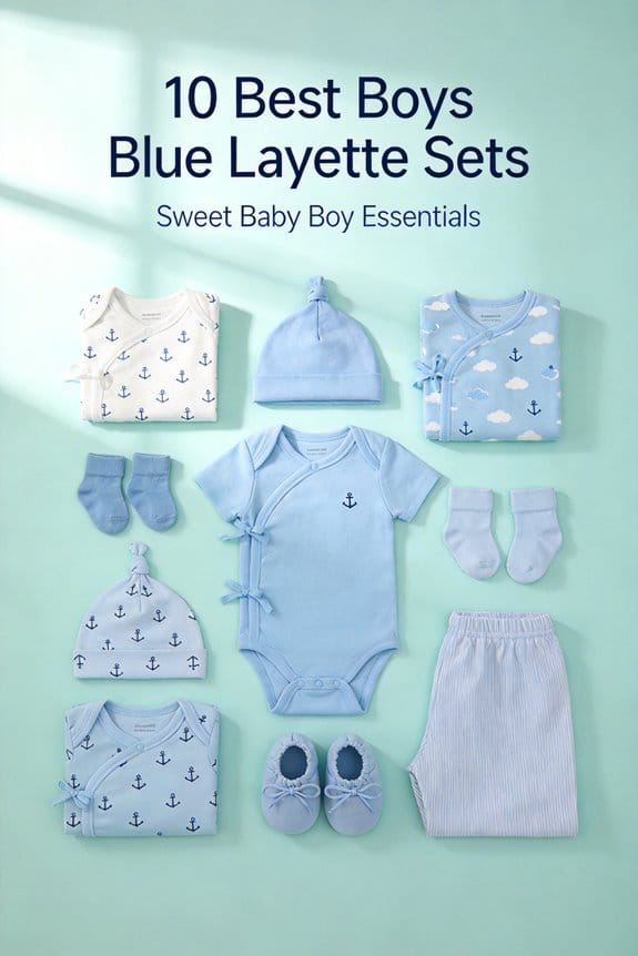 adorable boys blue layette