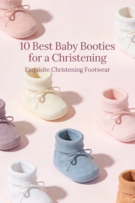 adorable christening baby booties
