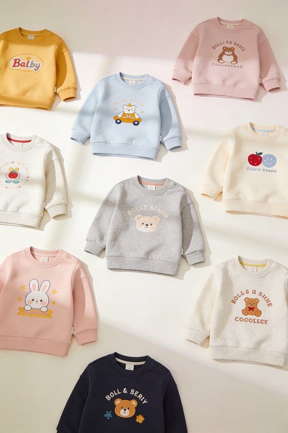 adorable stylish baby sweatshirts