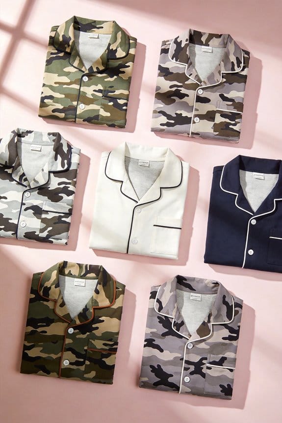 adventurous boys camo pajamas
