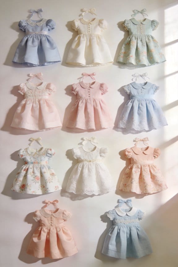 baby dedication gown selection
