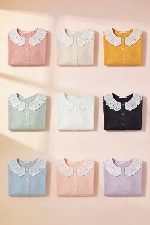 baby lace collar shirts