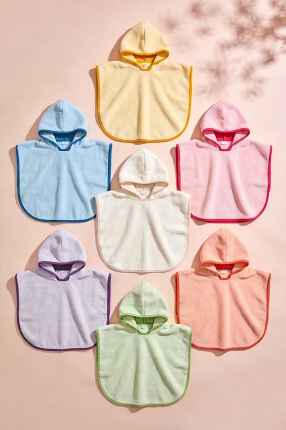 baby poncho towels selection