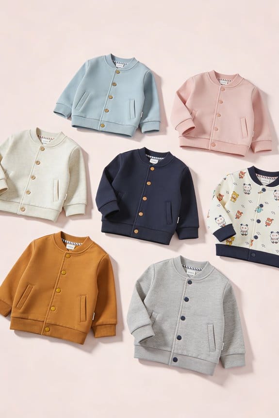 baby snap front jackets