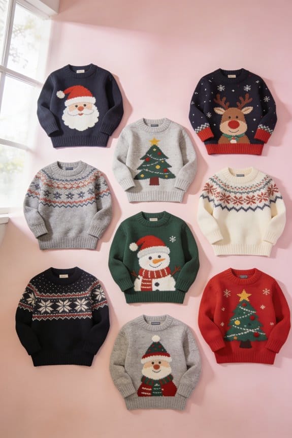 boys festive holiday sweaters