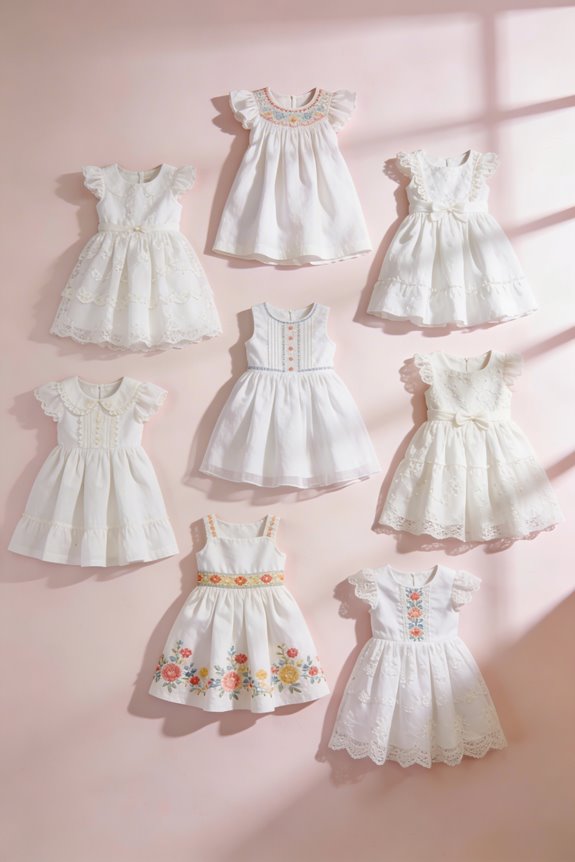 charming white flower girl dresses