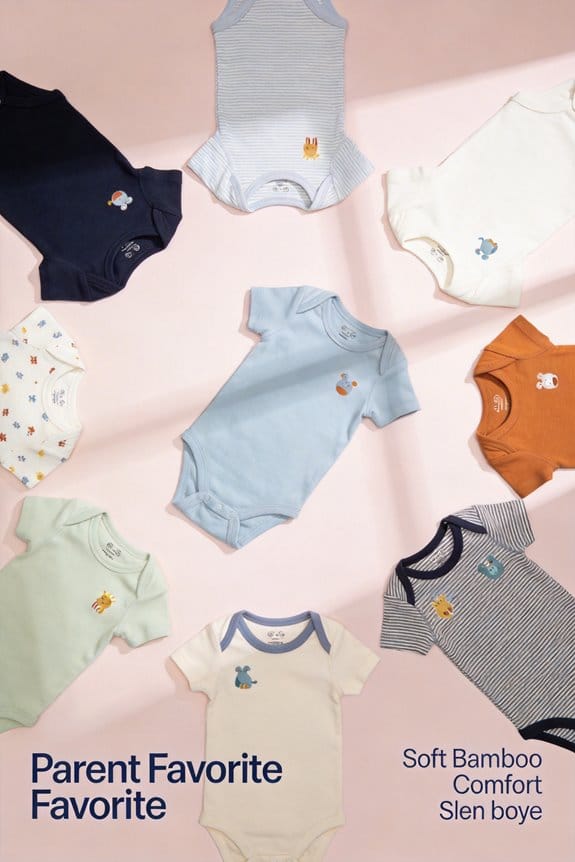 comfortable bamboo bodysuits for boys