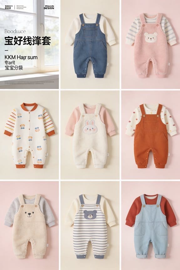 cozy and stylish baby overalls
