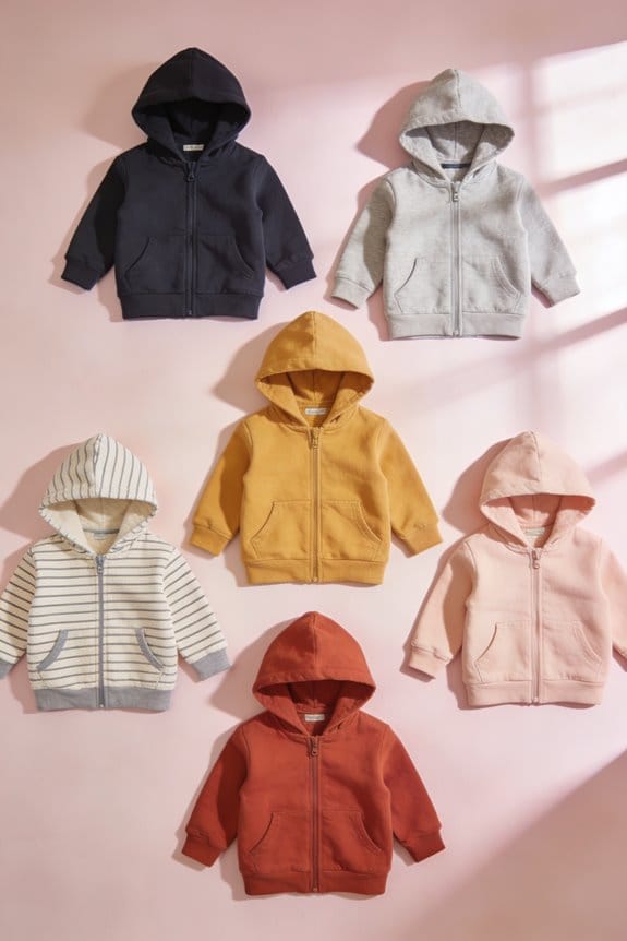 cozy baby hooded jackets