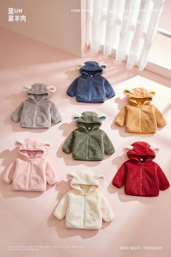 cozy baby lamb jackets