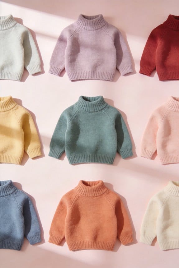 cozy baby mock neck sweaters