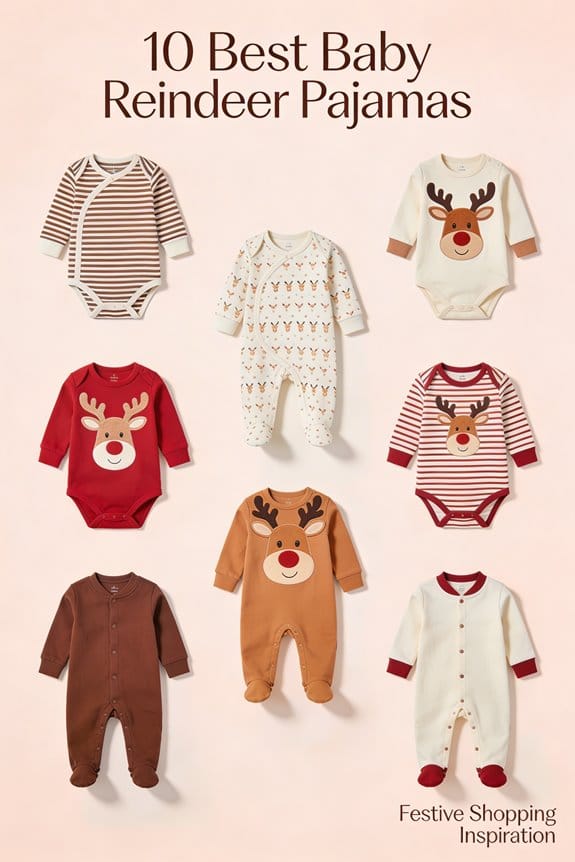 cozy baby reindeer pajamas