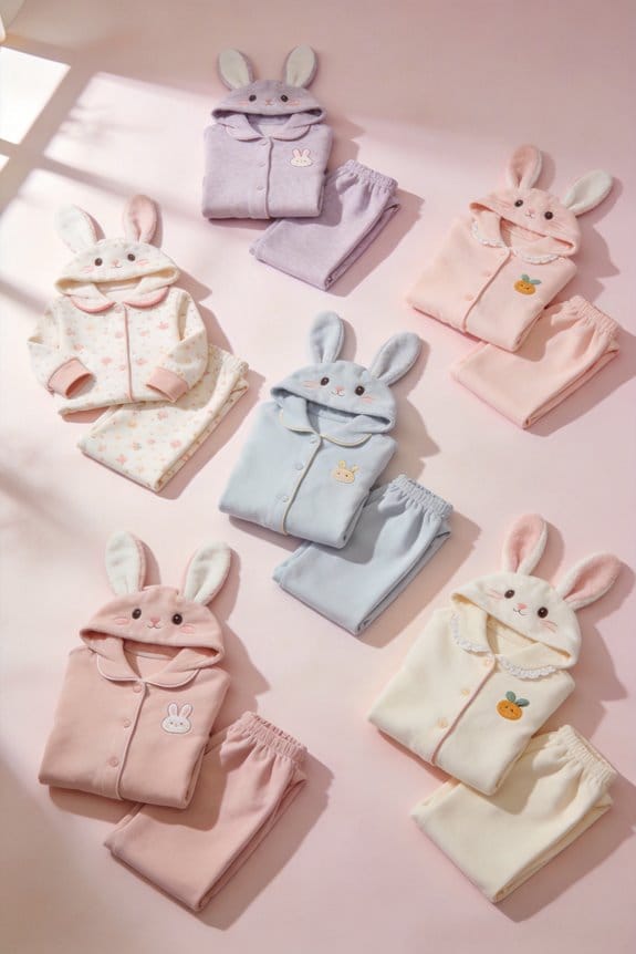 cozy bunny pajamas for girls
