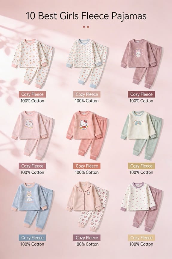 cozy fleece pajamas for girls