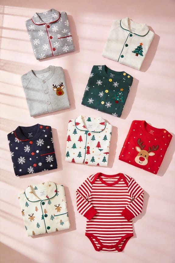 cozy holiday baby pajamas
