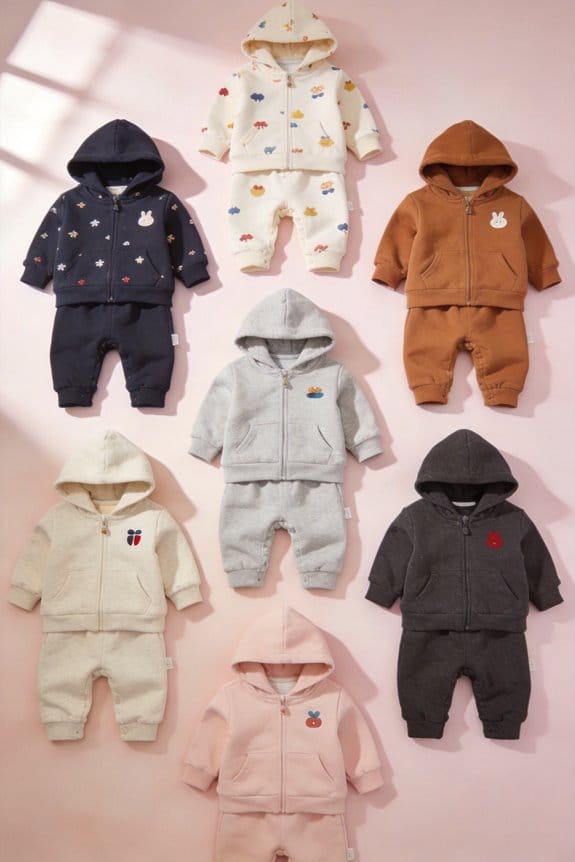 cozy infant hoodie sets
