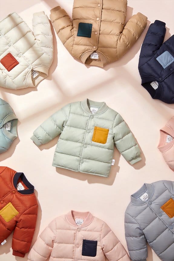 cozy infant padded jackets