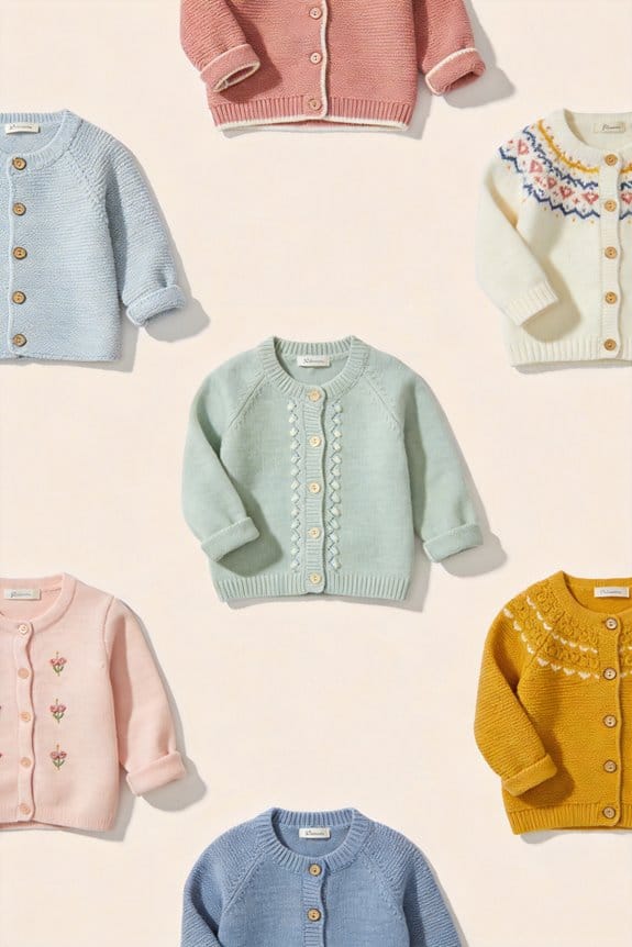 cozy spring cardigans for babies