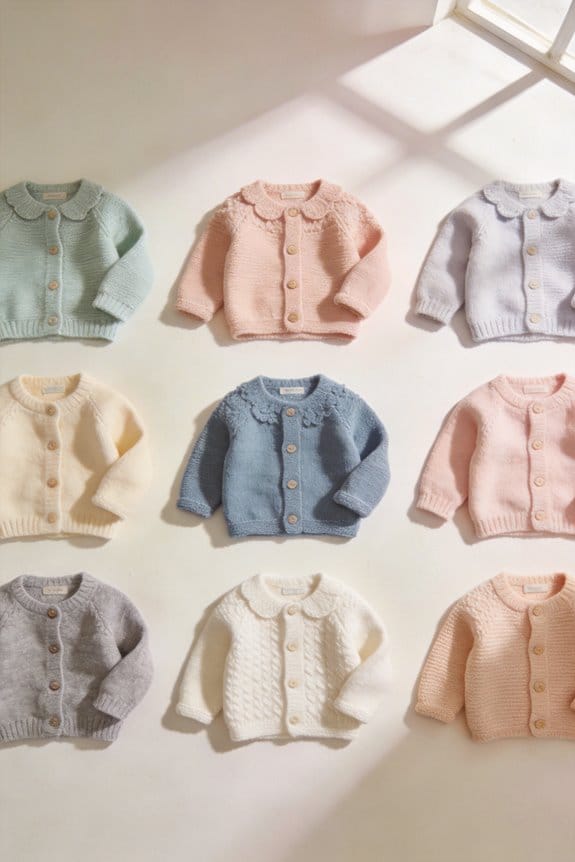 cozy stylish baby cardigans