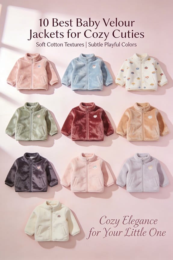 cozy velour jackets for babies