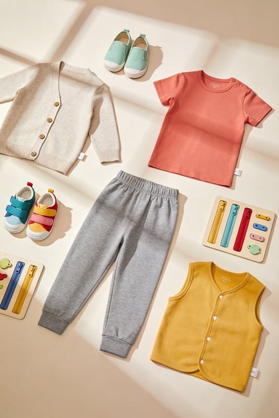 encourage independent dressing skills
