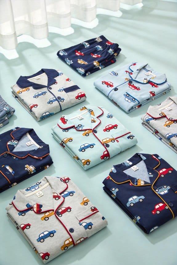 exciting car themed pajamas for boys