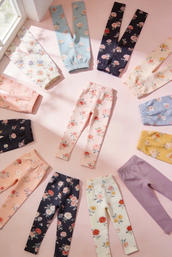 floral leggings for girls