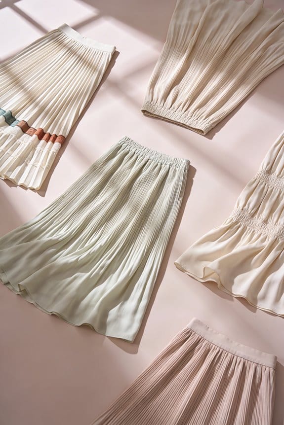 folding pleated skirts properly