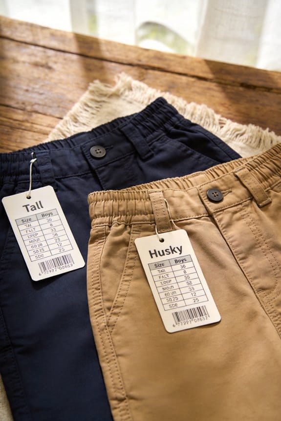 husky boys clothing fit
