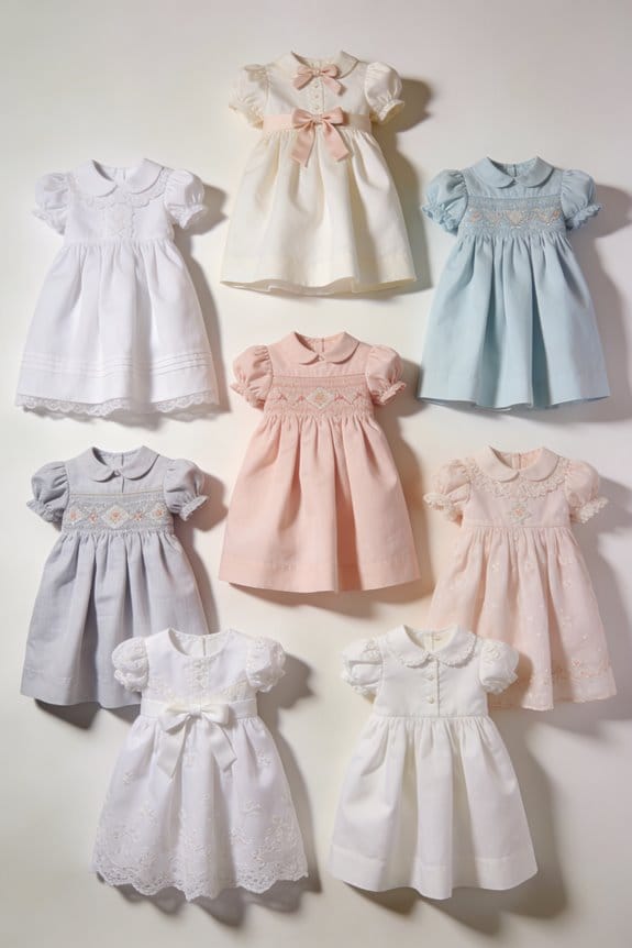 infant christening gown selection