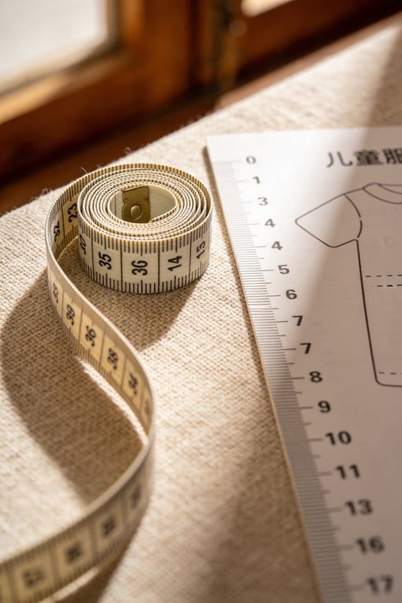 measure chest waist hips