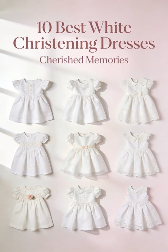 memorable white christening dresses
