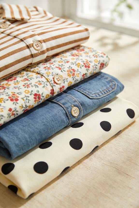 mixing patterns confidently and stylishly