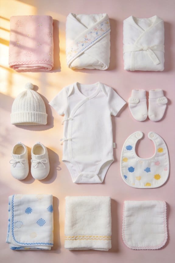 newborn white clothing essentials