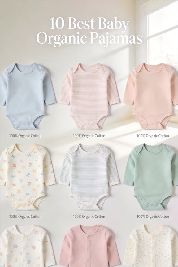 organic baby pajamas selection