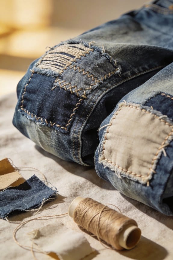 patching jeans saves money