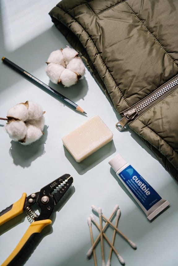repairing winter jacket zipper