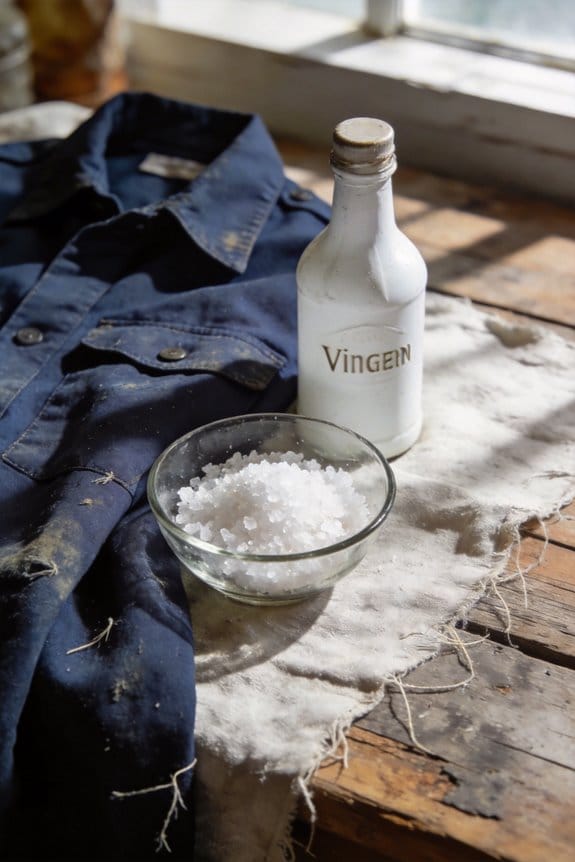 revive colors with salt vinegar