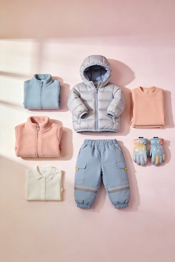 selecting toddler snowsuit activity
