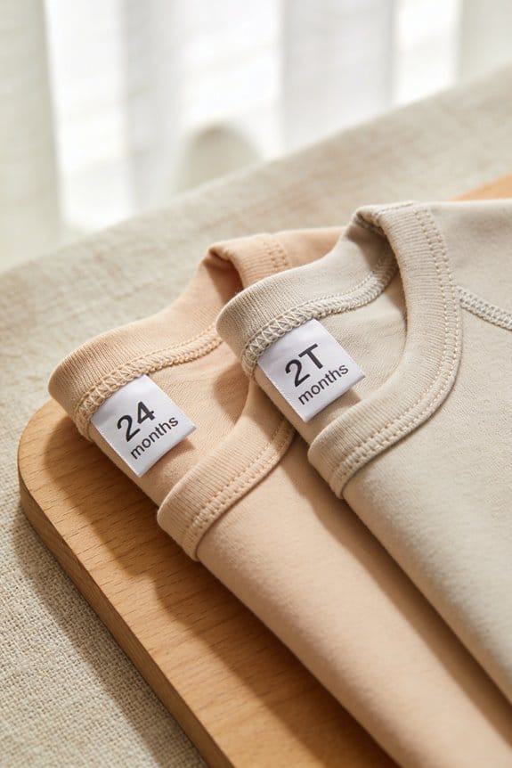 size differences for toddlers