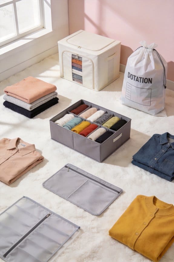 store or donate seasonal clothing