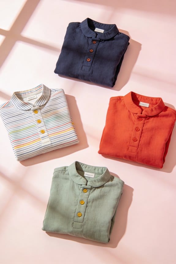 stylish baby mandarin shirts