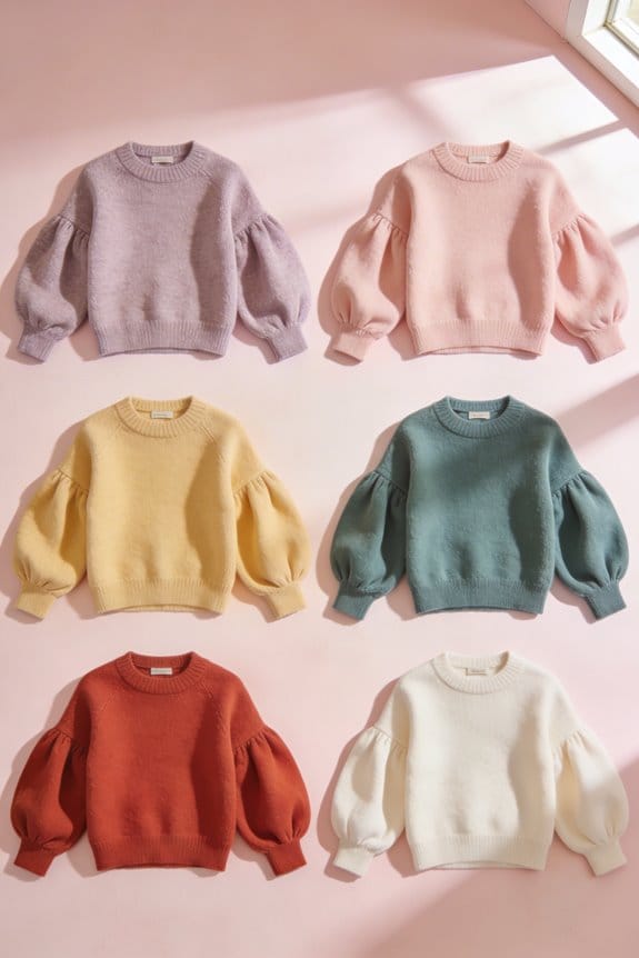 stylish balloon sleeve sweaters