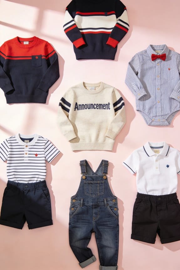 stylish boys announcement outfits