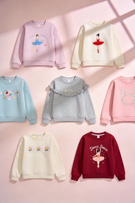 stylish dance sweatshirts for girls